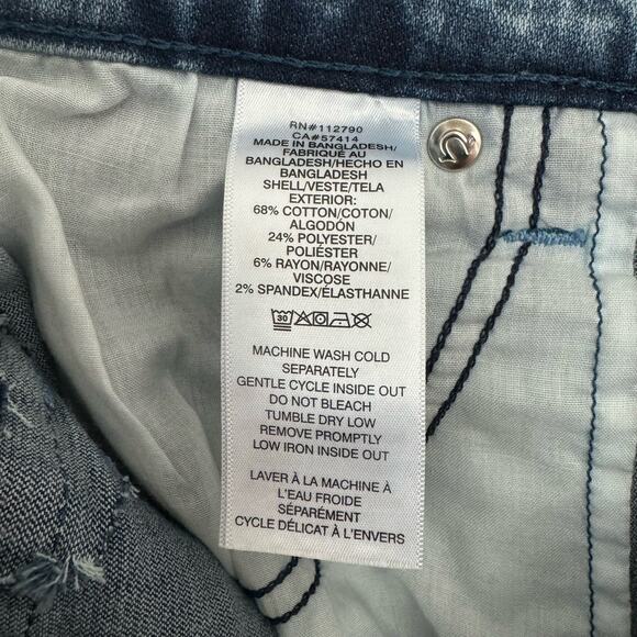 NEW True Religion Wms Becca Mid Rise Flap Pocket Denim Bootcut Jeans Size 32 - Picture 9 of 10